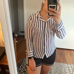 H&M Striped Blouse
